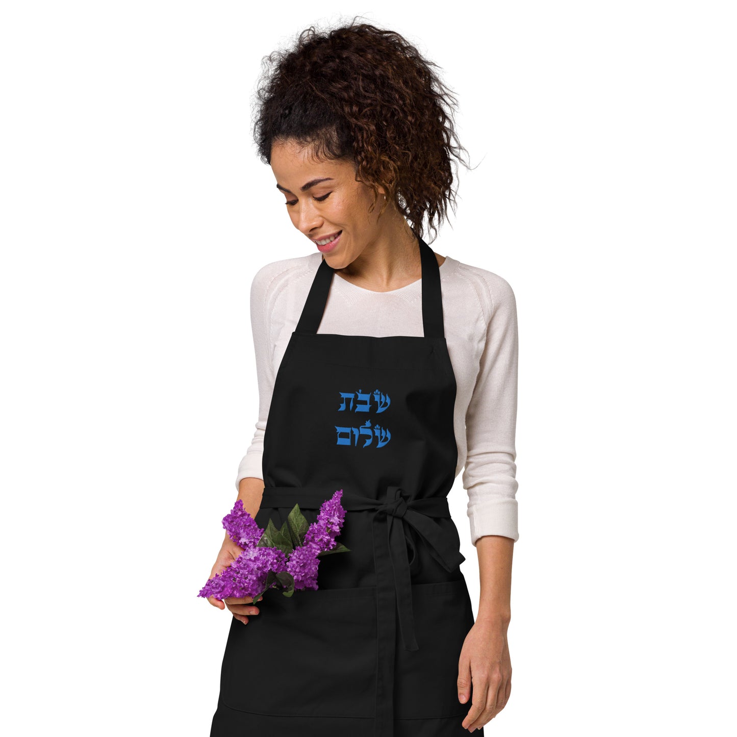 Shabbat Shalom Organic cotton apron